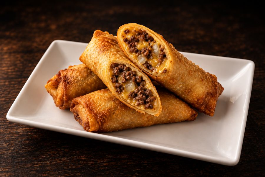 Cheeseburger lumpia